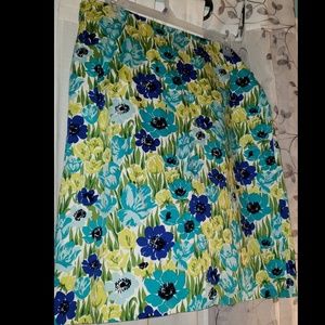 Talbots floral Skirt